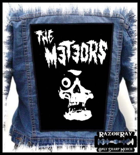 THE METEORS - Skull -- Backpatch Back Patch.jpg