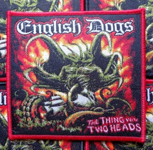 Naszywka ENGLISH DOGS -THE THING WITH TWO HEADS [red border]