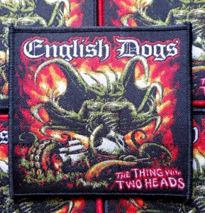 Naszywka ENGLISH DOGS - THE THING WITH TWO HEADS [black border]