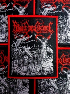 BLOOD RED THRONE - DRAWN [red border] -- Woven Patch