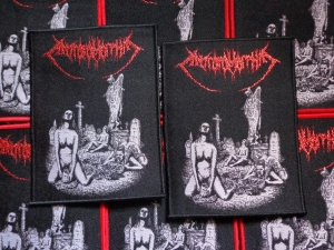 ANTROPOMORPHIA - CHUNKS OF MEAT [black border] -- Woven Patch