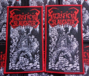 SACRIFICIAL SLAUGHTER - GEN OF TERROR [red] -- Woven Patch 