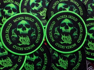 MORTA SKULD - MORTA SKULD [green border] -- Woven Patch