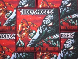 Naszywka HOLY MOSES - DISORDER OF THE ORDER [maroon border]
