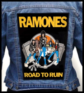 RAMONES - Road To Ruin -- Backpatch