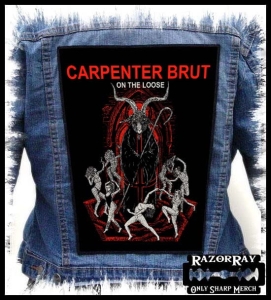 CARPENTER BRUT  - On The Loose -- Backpatch 