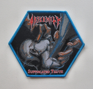 Naszywka OBSCENITY - Suffocated Truth [blue border]