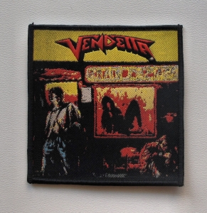VENDETTA - Brain Damage [black border] -- Woven Patch 