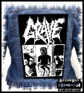 GRAVE - Tremendous Pain [black] -- Backpatch 