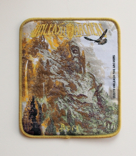 UNLEASH THE ARCHERS - Apex [gold border] --- patch.JPG