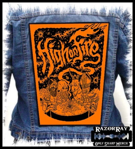 HIGH ON FIRE - Occultic Game [orange] --- Backpatch Back Patch.jpg
