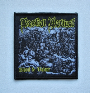 BESTIAL WARLUST - Blood & Valour [black] -- Woven Patch