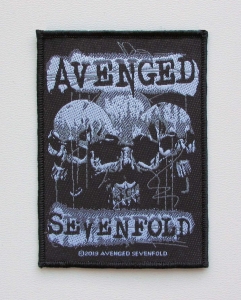 AVENGED SEVENFOLD - Three Skulls -- Woven Patch