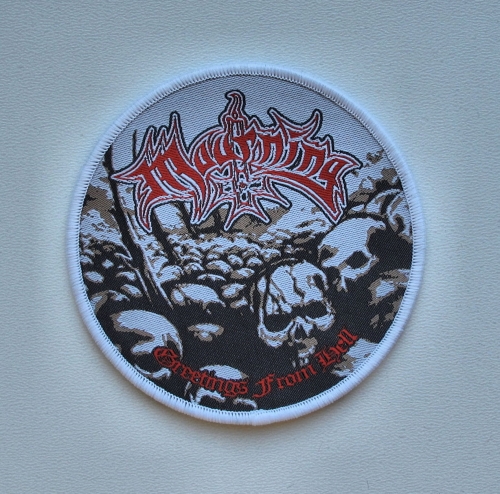 MOURNING - Greetings from Hell [white] --- patch.JPG