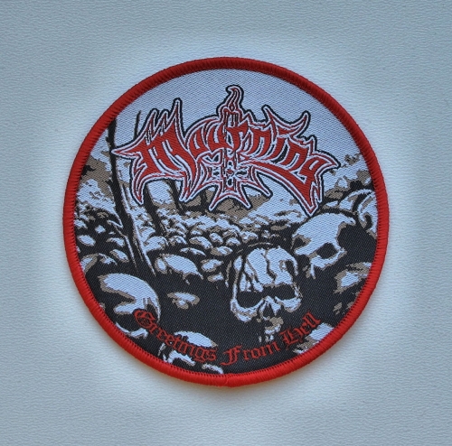 MOURNING - Greetings from Hell [red] --- patch.JPG