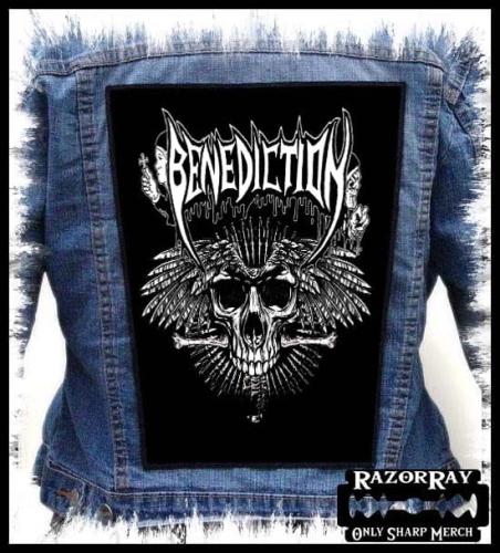 BENEDICTION - Skull --- Backpatch Back Patch.jpg