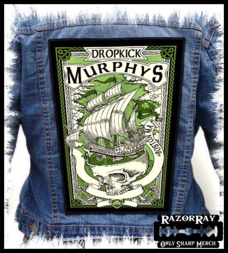 DROPKICK MURPHYS - Skull --- Backpatch Back Patch.jpg