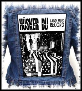 HUSKER DU - Land Speed Record -- Backpatch 