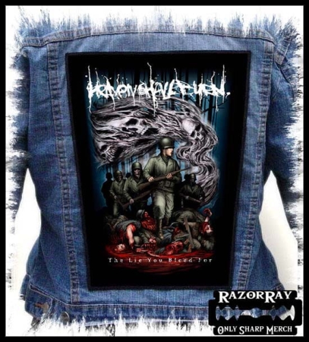 HEAVEN SHALL BURN -  The Lie you Bleed For --- Backpatch Back Patch.jpg