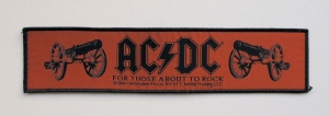 AC/DC - For Those About to Rock [strip] -- Woven Patch