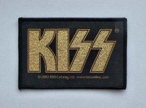 KISS - Gold Logo [2003] -- Woven Patch 