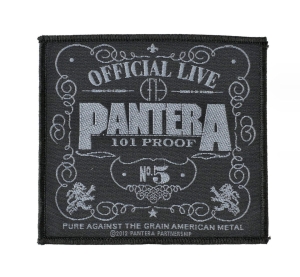 Naszywka PANTERA - OFFICIAL LIVE 101% PROOF