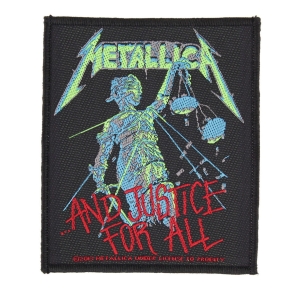 METALLICA - AND JUSTICE FOR ALL  -- Woven Patch 