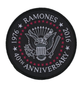 RAMONES - 40TH ANNIVERSARY -- Woven Patch 