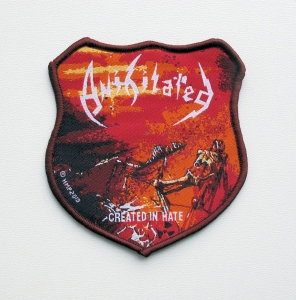 ANIHILATED - Created in Hate [brown] -- Woven Patch 