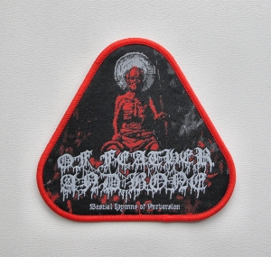 OF FEATHER AND BONE – Bestial Hymns of Perversion [red] -- Woven Patch  
