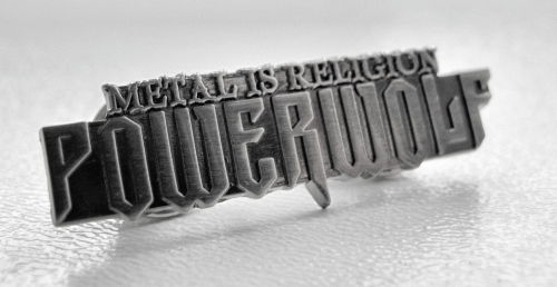 POWERWOLF - Metal Is Religion --- metal pin.JPG