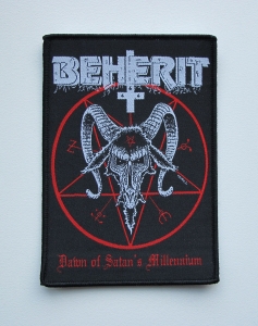 BEHERIT - Dawn of Satan's Millennium -- Woven Patch