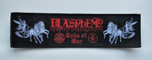 BLASPHEMY - Gods Of War [strip] -- Woven Patch