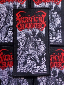 SACRIFICIAL SLAUGHTER - GEN OF TERROR [black] -- Woven Patch 