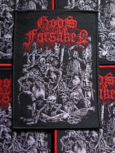 GODS FORSAKEN - Descent Into Total Darkness [black]  -- Woven Patch 