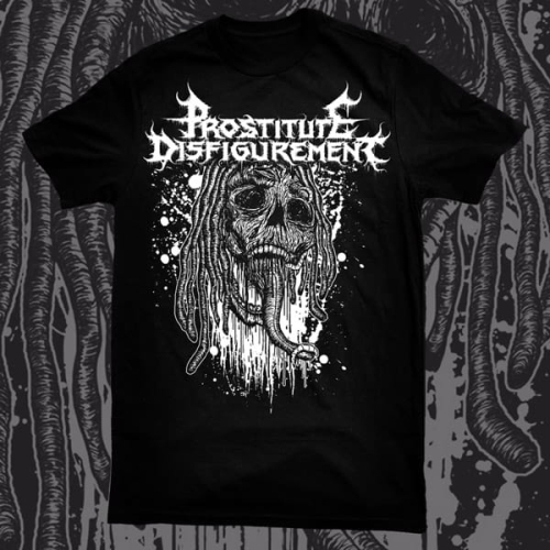 PROSTITUTE DISFIGUREMENT - Maggot Skull -- shirt.jpg