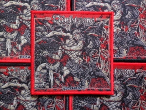 NIGHTRAGE - Wolf To Man [red] --  Woven Patch 