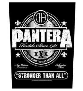 PANTERA - STRONGER THAN ALL -- Official Backpatch