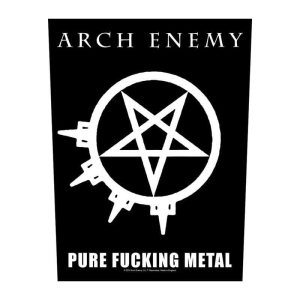 ARCH ENEMY - PURE FUCKING METAL -- Official Backpatch  