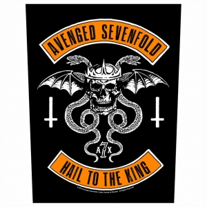 AVENGED SEVENFOLD - HAIL TO THE KING  -- Official Backpatch 