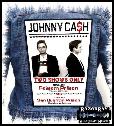 JOHNNY CASH - Two Shows Only Poster --- Backpatch Back Patch.jpg