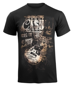 T-shirt JOHNNY CASH - GUITAR SONG TITLES