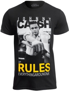 T-shirt JOHNNY CASH - RULES EVERYTHING