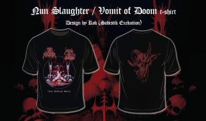Koszulka NUN SLAUGHTER / VOMIT OF DOOM - Live Without Mercy