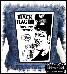 BLACK FLAG - Police Story -- Backpatch 