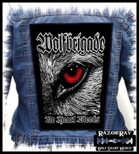 WOLFBRIGADE - No Heart Bleeds -- Backpatch Back Patch.jpg