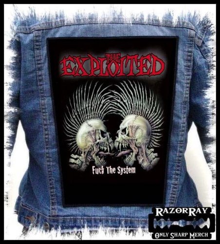THE EXPLOITED - Fuck The System -- Backpatch Back Patch.jpg