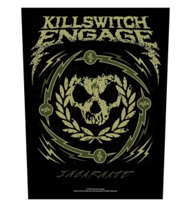 KILLSWITCH ENGAGE - SKULL WREATH -- Official Backpatch