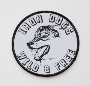 IRON DOGS - Wild & Free -- Woven Patch