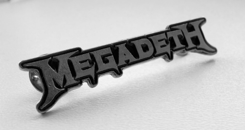 MEGADETH - Logo -- metal pin.JPG